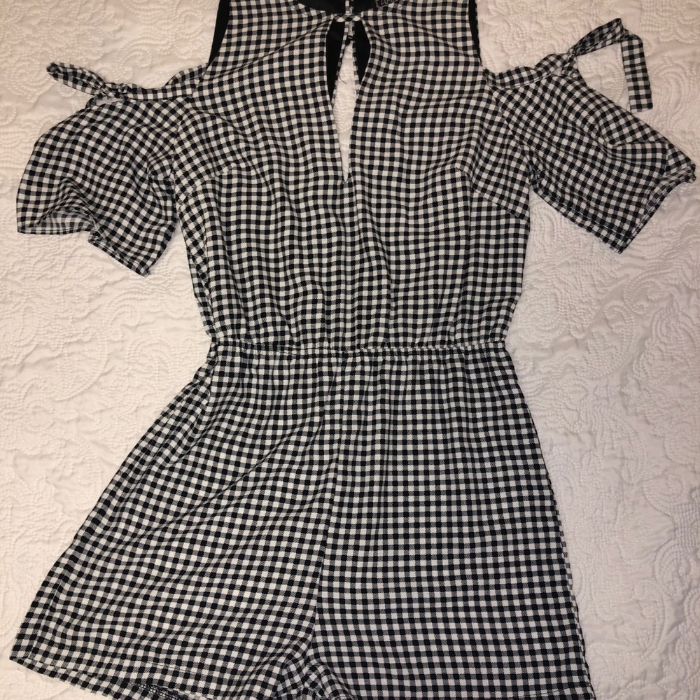 Gingham Romper